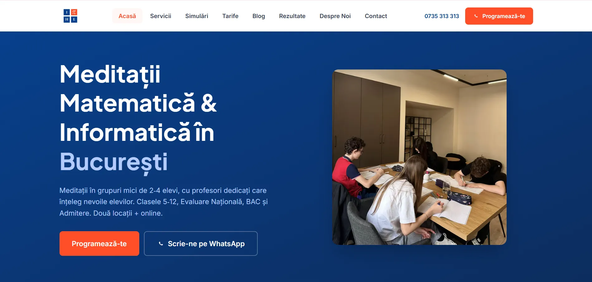 Captură din site-ul Intelectica